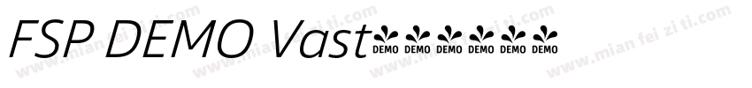 FSP DEMO Vast字体转换